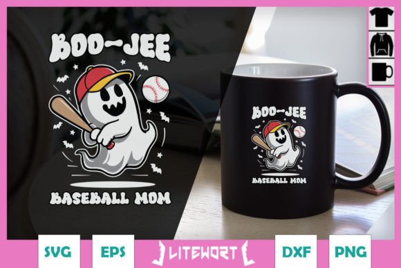 Boo-Jee Baseball Mom Ghost Halloween SVG Review