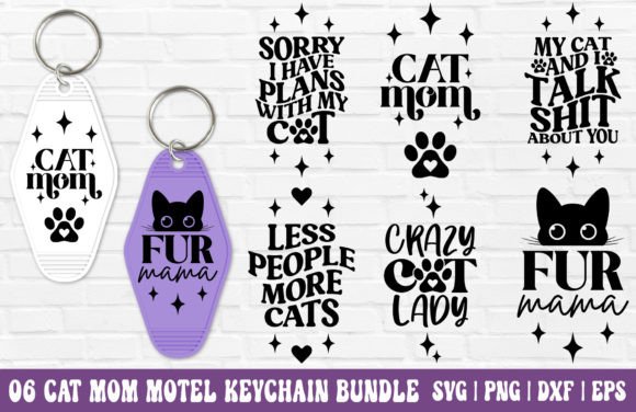 Cat Mom Motel Keychain SVG Bundle Review
