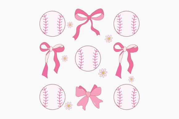 Coquette Baseball Girly SVG PNG Pink Mom Review