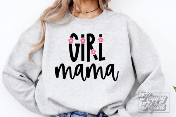 Girl Mama Flower SVG PNG – Mom of Girls: A Design That Speaks to Heartfelt Craft