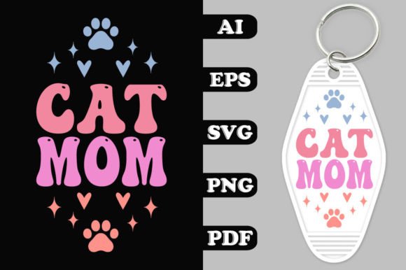 h1Cat Mom Groovy Key Chain SVG Designs Review for Real Embroidery Use/h1