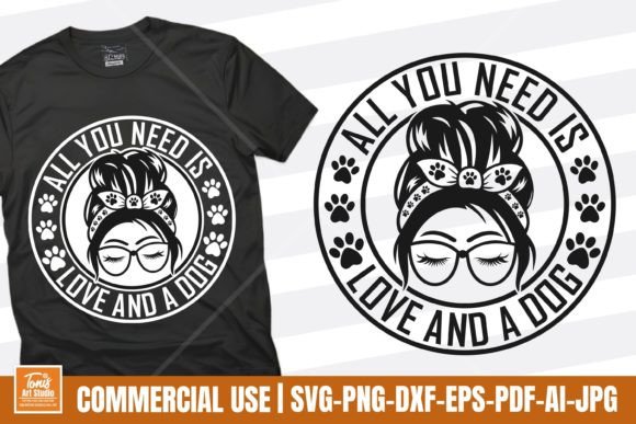 Love and a Dog SVG: A Dog Mom’s Embroidery Essential